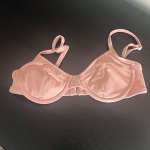 NWOT * Xhilaration Pink Sparkle Swimsuit Top Size XS